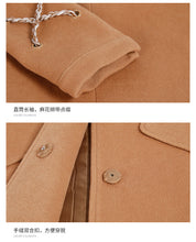 Load image into Gallery viewer, Camel single-row button-down long-sleeved woolen overcoat 97029