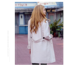 Load image into Gallery viewer, 2018 New Brand Women's Apparel Pure Collar Double-row Button Wool Overcoat 97031