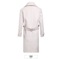 Load image into Gallery viewer, 2018 New Brand Women's Apparel Pure Collar Double-row Button Wool Overcoat 97031