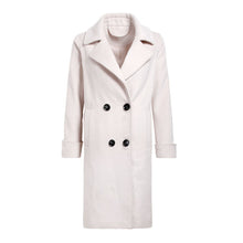 Load image into Gallery viewer, 2018 New Brand Women's Apparel Pure Collar Double-row Button Wool Overcoat 97031