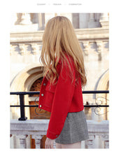 Load image into Gallery viewer, 2018 Winter New Korean Edition Women's Pure Color Turnback Coat Single Clock Short Hair Coat 97036