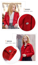 Load image into Gallery viewer, 2018 Winter New Korean Edition Women's Pure Color Turnback Coat Single Clock Short Hair Coat 97036