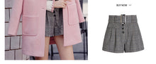 Load image into Gallery viewer, 2018 New Brand Women's Rabbit Ear Hoodie Coat Single-row Button Wool Coat 97066