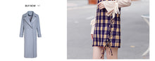 Load image into Gallery viewer, 2018 new brand ladies'Plaid suspender skirt zipper spliced dress 69051
