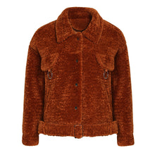 Load image into Gallery viewer, Winter 2018 New Women's Single-row Button and Thickened Thermal Fur Short-style Jacket 97075