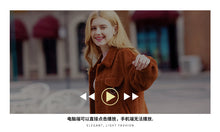Load image into Gallery viewer, Winter 2018 New Women's Single-row Button and Thickened Thermal Fur Short-style Jacket 97075
