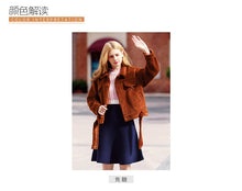 Load image into Gallery viewer, Winter 2018 New Women's Single-row Button and Thickened Thermal Fur Short-style Jacket 97075