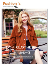 Load image into Gallery viewer, Winter 2018 New Women's Single-row Button and Thickened Thermal Fur Short-style Jacket 97075