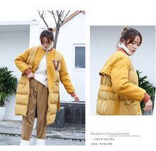 Load image into Gallery viewer, [Clearing the warehouse and killing 86 yuan per second without refund or exchange] Down cotton jacket, women's stitching cotton jacket, women's bread jacket 2253