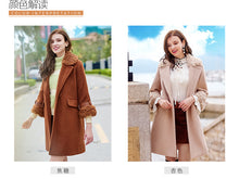 Load image into Gallery viewer, 2018 new brand women's wear Albaca lamb wool jacket cotton woolen overcoat 97079
