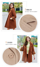 Load image into Gallery viewer, 2018 new brand women's wear Albaca lamb wool jacket cotton woolen overcoat 97079
