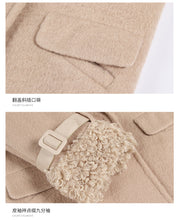 Load image into Gallery viewer, 2018 new brand women's wear Albaca lamb wool jacket cotton woolen overcoat 97079