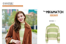 Load image into Gallery viewer, 2018 new brand women's wear Albaca lamb wool jacket cotton woolen overcoat 97079