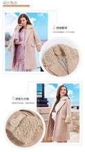 Load image into Gallery viewer, 2018 new brand women's wear Albaca lamb wool jacket cotton woolen overcoat 97079