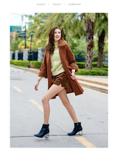 Load image into Gallery viewer, 2018 new brand women's wear Albaca lamb wool jacket cotton woolen overcoat 97079