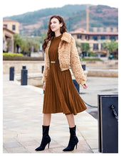 Load image into Gallery viewer, 2018 New Brand Woman's Fur Warming and Thickening Plush Jacket 97083