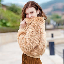 Load image into Gallery viewer, 2018 New Brand Woman's Fur Warming and Thickening Plush Jacket 97083