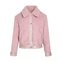 Load image into Gallery viewer, 2018 Winter New Women's Coat Coat Single Clock Short Warm Plush Coat 97081