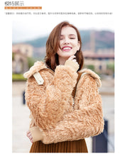 Load image into Gallery viewer, 2018 New Brand Woman's Fur Warming and Thickening Plush Jacket 97083