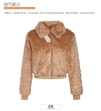 Load image into Gallery viewer, 2018 New Brand Woman's Fur Warming and Thickening Plush Jacket 97083