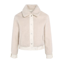 Load image into Gallery viewer, 2018 Winter New Women's Coat Coat Single Clock Short Warm Plush Coat 97081