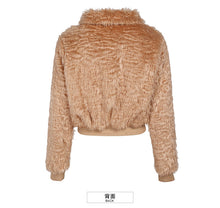 Load image into Gallery viewer, 2018 New Brand Woman's Fur Warming and Thickening Plush Jacket 97083
