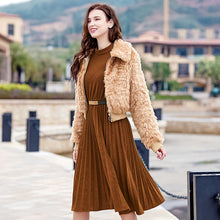 Load image into Gallery viewer, 2018 New Brand Woman's Fur Warming and Thickening Plush Jacket 97083