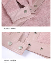 Load image into Gallery viewer, 2018 Winter New Women's Coat Coat Single Clock Short Warm Plush Coat 97081