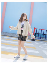 Load image into Gallery viewer, Cowboy jacket with loose horn sleeves and slim cardigan 7817