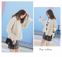 Load image into Gallery viewer, Cowboy jacket with loose horn sleeves and slim cardigan 7817