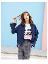 Load image into Gallery viewer, Cowboy jacket with loose horn sleeves and slim cardigan 7817