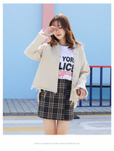 Load image into Gallery viewer, Cowboy jacket with loose horn sleeves and slim cardigan 7817