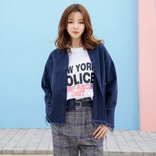 Load image into Gallery viewer, Cowboy jacket with loose horn sleeves and slim cardigan 7817