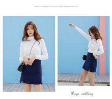 Load image into Gallery viewer, "36 yuan will not be refunded or changed at the end of the season" round neck padded knit sweater long sleeve tight bottoming shirt 910 women