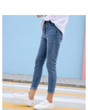 Load image into Gallery viewer, High-waist jeans, skinny little-legged pants, student pencil pants 1027