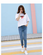 Load image into Gallery viewer, High-waist jeans, skinny little-legged pants, student pencil pants 1027