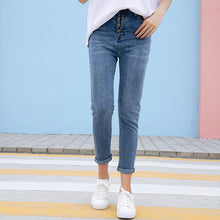 Load image into Gallery viewer, High-waist jeans, skinny little-legged pants, student pencil pants 1027