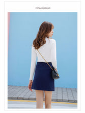 Load image into Gallery viewer, "36 yuan will not be refunded or changed at the end of the season" round neck padded knit sweater long sleeve tight bottoming shirt 910 women
