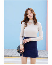 Load image into Gallery viewer, "36 yuan will not be refunded or changed at the end of the season" round neck padded knit sweater long sleeve tight bottoming shirt 910 women
