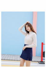 Load image into Gallery viewer, "36 yuan will not be refunded or changed at the end of the season" round neck padded knit sweater long sleeve tight bottoming shirt 910 women