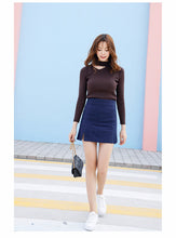 Load image into Gallery viewer, "36 yuan will not be refunded or changed at the end of the season" round neck padded knit sweater long sleeve tight bottoming shirt 910 women