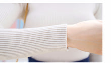 Load image into Gallery viewer, "36 yuan will not be refunded or changed at the end of the season" round neck padded knit sweater long sleeve tight bottoming shirt 910 women