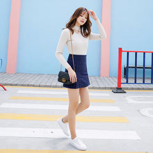 Load image into Gallery viewer, "36 yuan will not be refunded or changed at the end of the season" round neck padded knit sweater long sleeve tight bottoming shirt 910 women