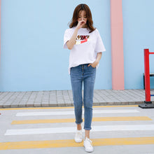 Load image into Gallery viewer, High-waist jeans, skinny little-legged pants, student pencil pants 1027