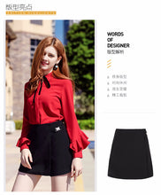 Load image into Gallery viewer, 2018 Spring new women's straight tube high waist temperament ladies shorts 28202