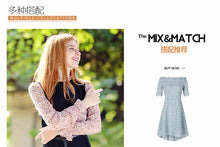 Load image into Gallery viewer, 2018 new brand women's trumpet sleeves Lotus leaf skirt temperament lady dress 69117