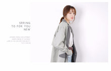Load image into Gallery viewer, Low price Guangzhou solid color long sleeve 51%-70% leisure single adult collage/stitching stitching women's windbreaker