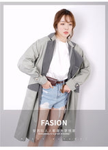 Load image into Gallery viewer, Low price Guangzhou solid color long sleeve 51%-70% leisure single adult collage/stitching stitching women's windbreaker