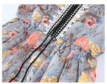 Load image into Gallery viewer, 2019 Summer new boutique women's chiffon printing fishtail skirt temperament thin celebrity dress 68600