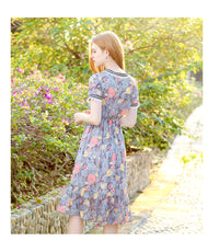 Load image into Gallery viewer, 2019 Summer new boutique women's chiffon printing fishtail skirt temperament thin celebrity dress 68600